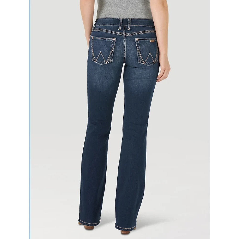 Wrangler Retro Mae‎ Bootcut Mid Rise Jeans Womens 27x32 Medium Wash